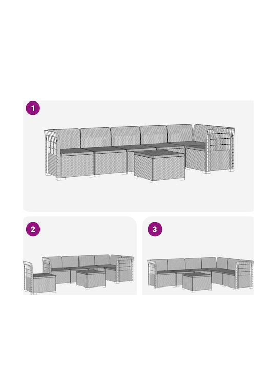 Ecksofa Outdoor Rattan