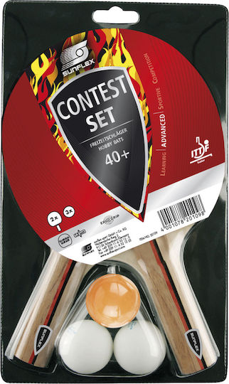 Sunflex Contest Tischtennisschläger-Set für Erfahrene Spieler