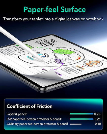 Esr Paper Feel Magnetic Screen Protector Ipad Air 11