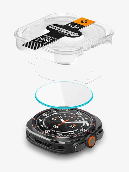 Spigen Glas.tr Ez Fit Displayschutzfolie Für Galaxy Watch Ultra 2 Stück AGL11758