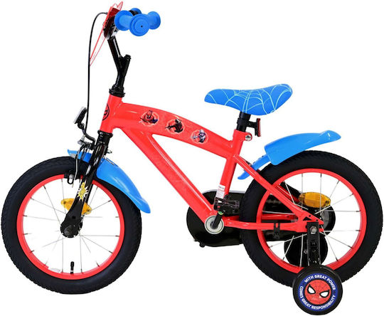 Volare Spiderman 14" Kinder Fahrrad BMX Rot