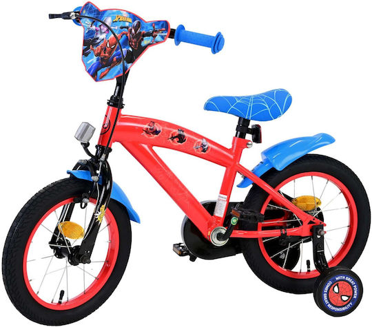 Volare Spiderman 14" Kinder Fahrrad BMX Rot