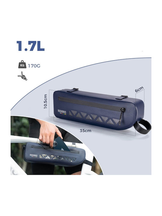 Rockbros Road To Sky Bicycle Frame Bag 1.7lt Blue