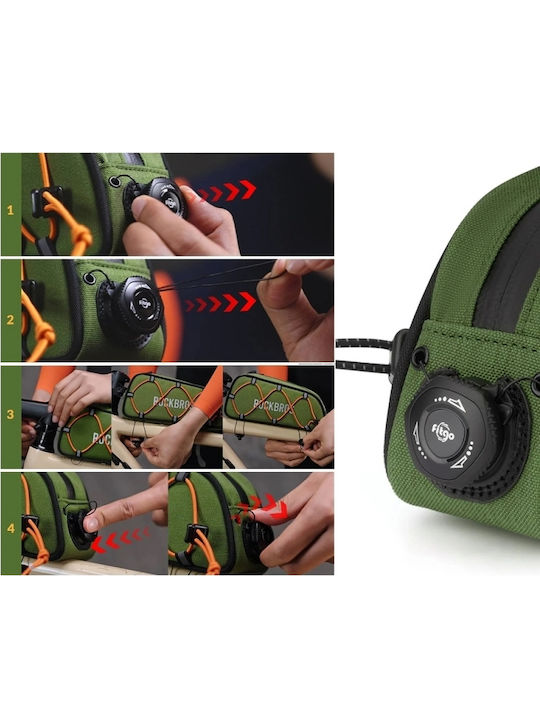 Rockbros Road To Sky Bicycle Frame Bag 0.7lt Green