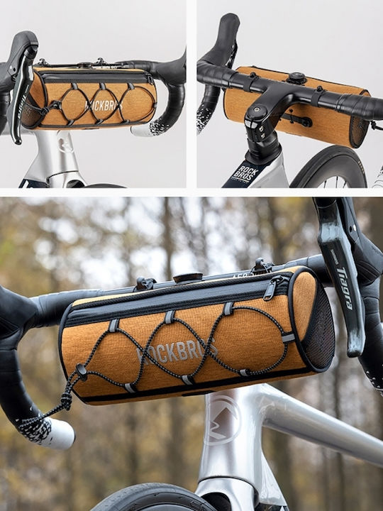 Rockbros Road To Sky Geantă Pentru Ghidon Bicicletă 1.5L Portocalie