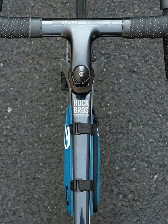 Rockbros Geantă pentru cadru de bicicletă 1.4lt Albastră