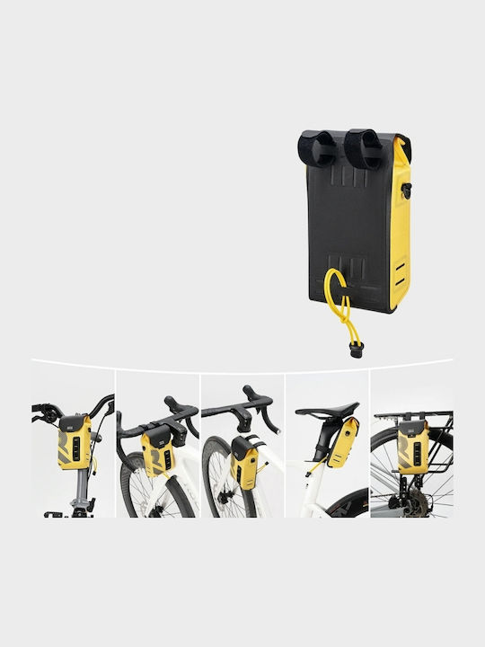 Rockbros Tăsănică de Ghidon pentru Bicicletă 1.3l Galben