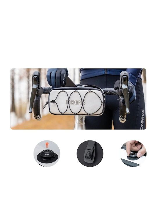 Rockbros Road To Sky Handlebar Bag Bicycle Bag 1.9L White