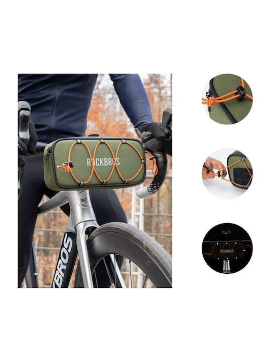 Rockbros Road To Sky Handlebar Bag Bicycle Bag 1.9L Green