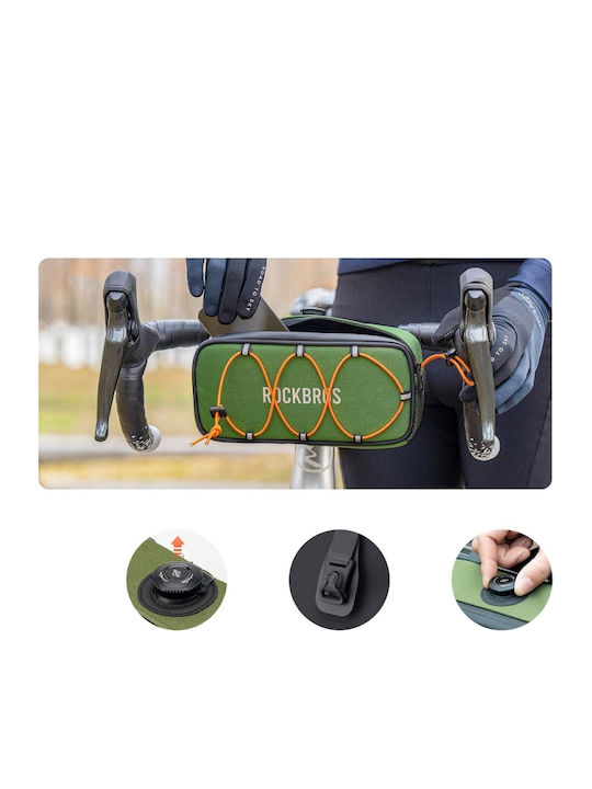 Rockbros Road To Sky Handlebar Bag Bicycle Bag 1.9L Green