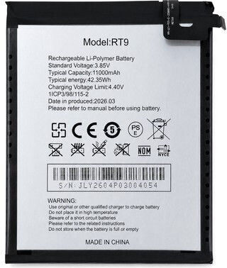 Oukitel Συμβατή Μπαταρία 11000mAh για Rt9