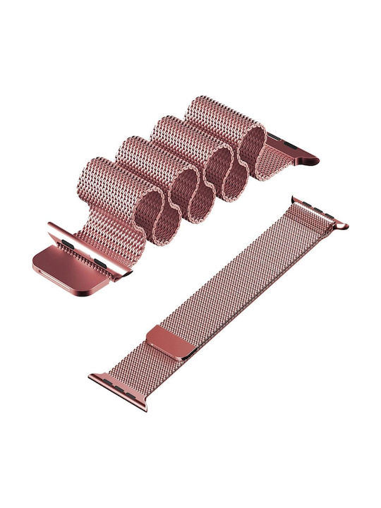 Wearable Strap Milanese Loop Pink Apple Watch 38 40 41 42mm Series 10 11