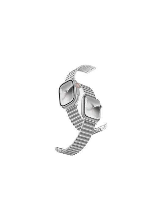 Кайш AmazingThing Metal Titan Steel Сребрист Apple Watch 44 45 46 49 мм