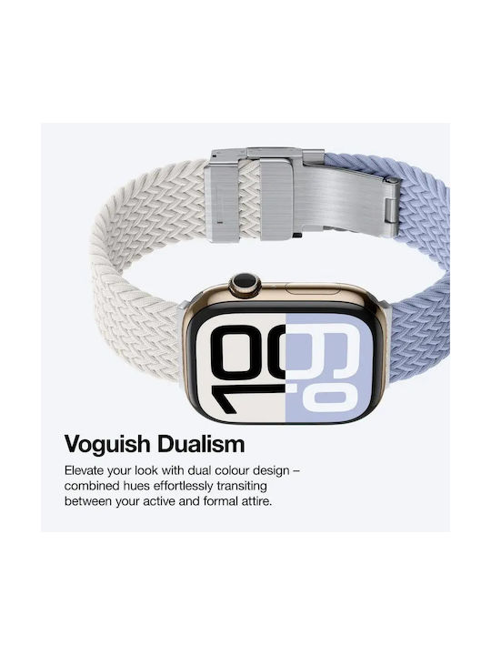 AmazingThing Fabric Beige Strap (Apple Watch 44/45/46/49mm)
