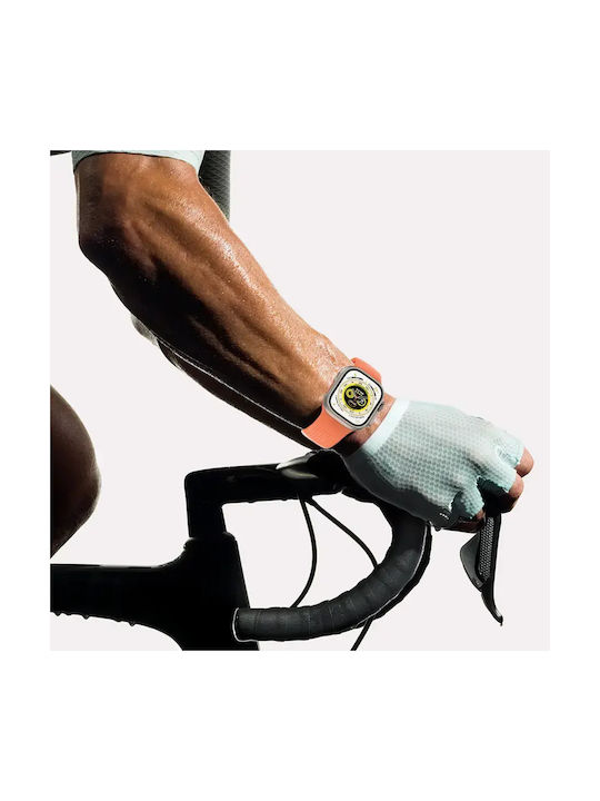 Wiwu Comf Secur Silikon Tragbare Bänder Orange Für Apple Watch 44 45 46 49mm