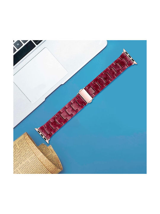 Tragbare Bänder Resin Armband Wein Apple Watch 38/40/41/42mm Series 10/11