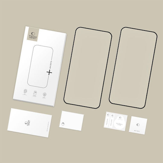 Tempered Glass Tech-Protect Glass Fit+ 2-pack Galaxy A27 5g Negru