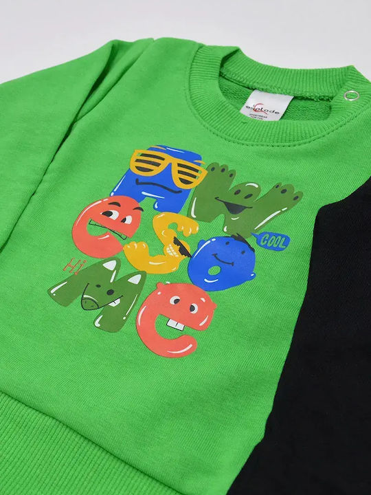 Kids Sweatpants Set Green