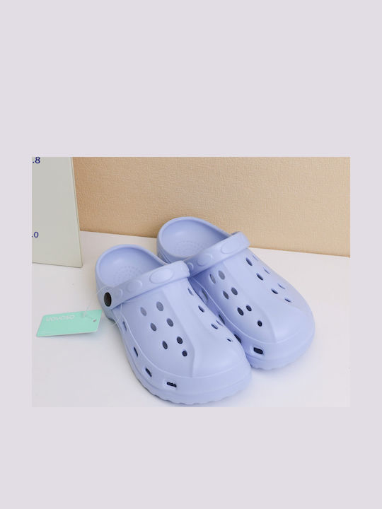 Damen Holzschuhe Blau