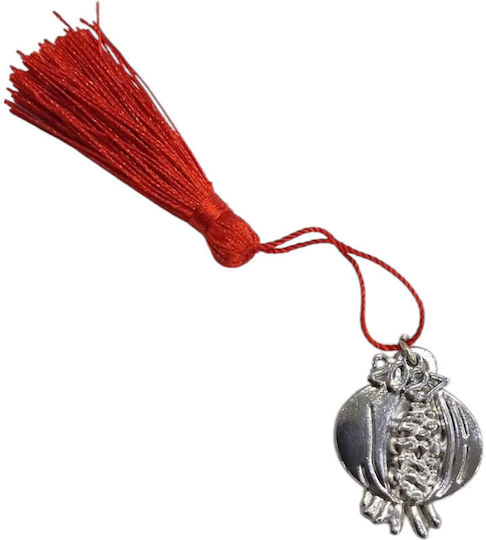 Kalliopi Silver Handmade Hanging New Year's Lucky Charm Pomegranate Silver 2027 2.6x3.2cm Kalliopi Silver Handmade Hanging New Year's Lucky Charm Pomegranate Silver 2027 2.6x3.2cm