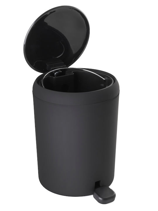 AWD Interior Inox Bathroom Bin Soft Close 5lt Black