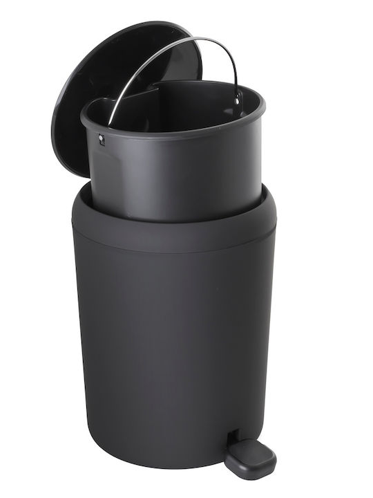 AWD Interior Inox Bathroom Bin Soft Close 5lt Black