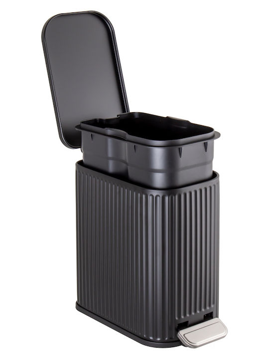 AWD Interior Inox Bathroom Bin Soft Close 5lt Black