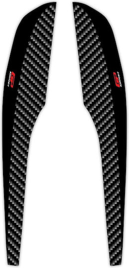 Gpk Set 3D Tail Stickers Honda PCX 125 150 '18-'20 Black-Carbon