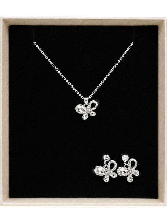 Velve Velve Schmuckset mit Ohrringen & Anhänger aus Silber