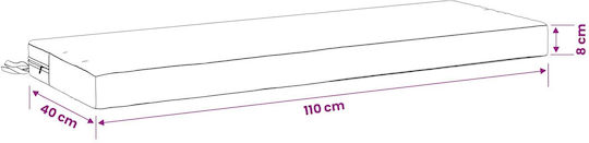 vidaXL Pernă De Bancă Pentru Perne Pentru Scaune De Grădină Soest Turcoaz 40x110cm
