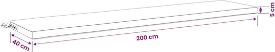 vidaXL Bench Cushion for Soest Pallet Red 40x200cm