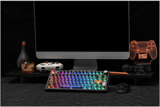 Epomaker TH80 V2 Безжично Гейминг Механично Клавиатура 75% с RGB Осветление (Английско US)