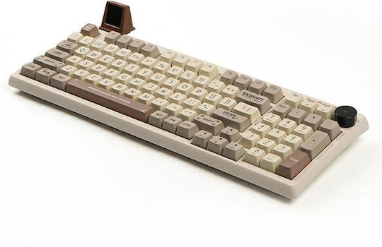 Epomaker RT100 Безжична Гейминг Инженеринг Клавиатура 96% с Custom управление и RGB осветление Английски (САЩ) Бяла