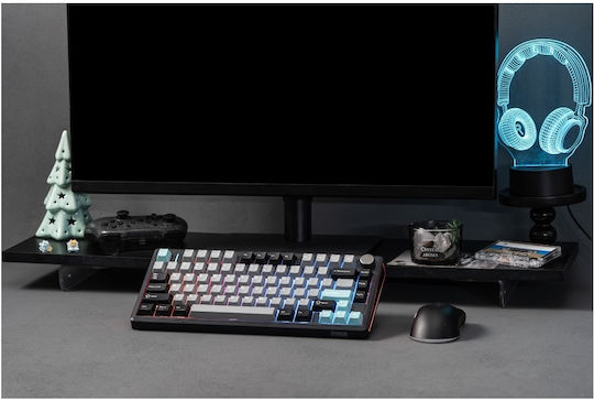 Epomaker TH80 V2 Pro Безжична Гейминг Инженеринг Клавиатура 75% с Custom управление и RGB осветление Международен английски