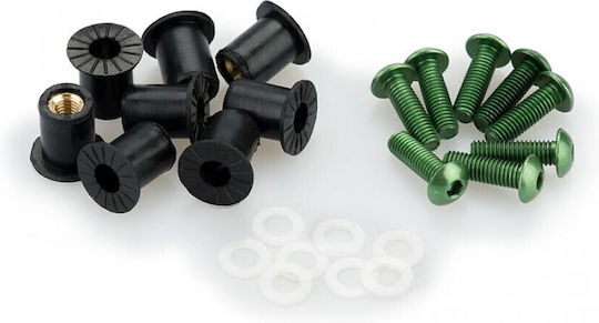 Κιτ Ανοδιωμενες Βιδες Green Racing Ζελατινες 8τμχ 0956v Puig
