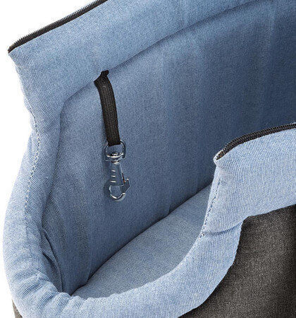 Ferplast Kleine Handtasche für Hundetragetaschen / Katze Blau mit Höhe 48cm