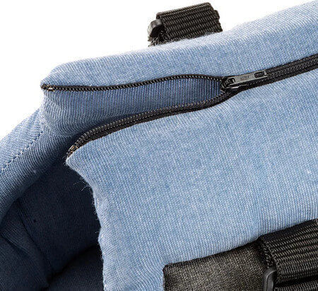 Ferplast Kleine Handtasche für Hundetragetaschen / Katze Blau mit Höhe 48cm