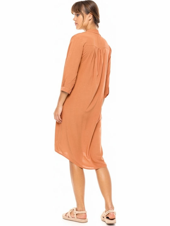 Pink Label Women's Dress Beachwear Orange