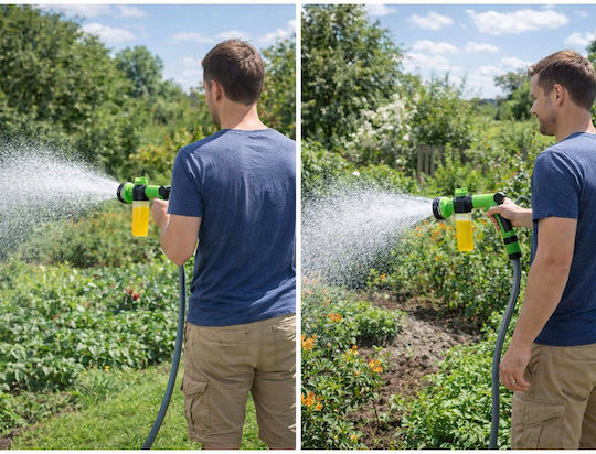 Water Gun 9 Functions Soap Container Effective Cleaning