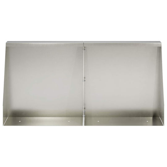 Support Wall 4 Pieces 40 X 12 X 40 Cm Made Of Stainless Steel Silver 3449062 Silver