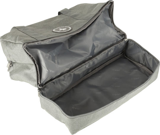 ikonka Sack Voyage Grey Fabric M39xW18xH30cm
