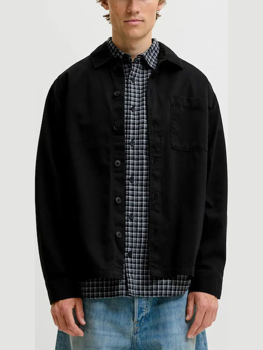 Jack & Jones Overshirt cu mânecă lungă Negru