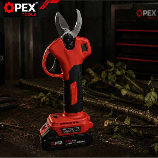 Gartenschere Brushless 21V mit 2 Batterien & Maximaler Schnittdurchmesser 25mm in Tragetasche