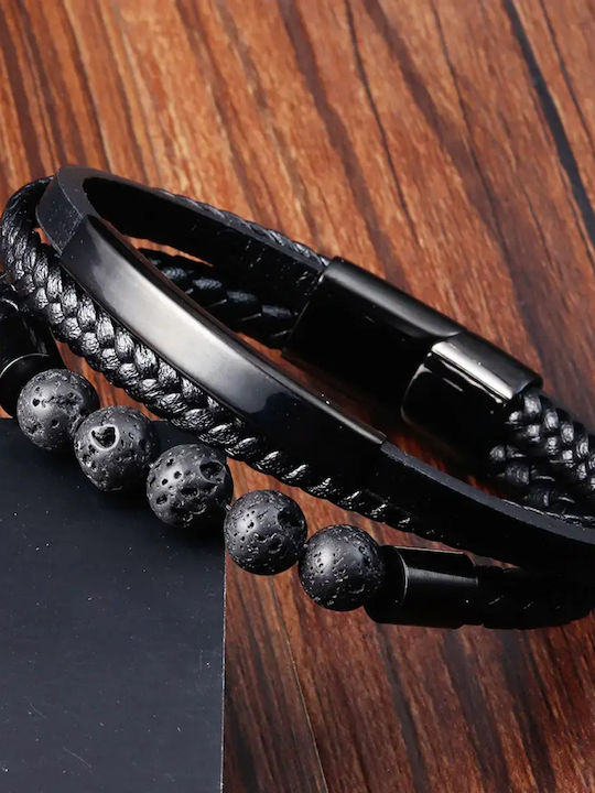 Legend Accessories Ανδρικό Βραχιόλι από Δέρμα