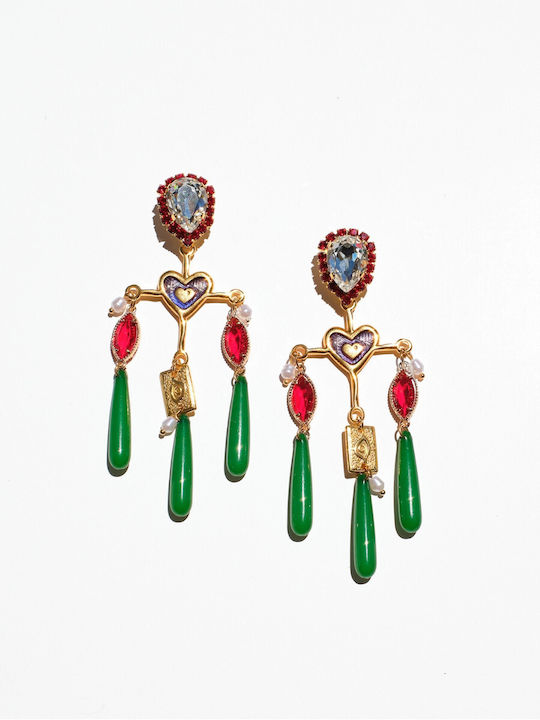 Kaleido Gold Plated Dangle Earrings