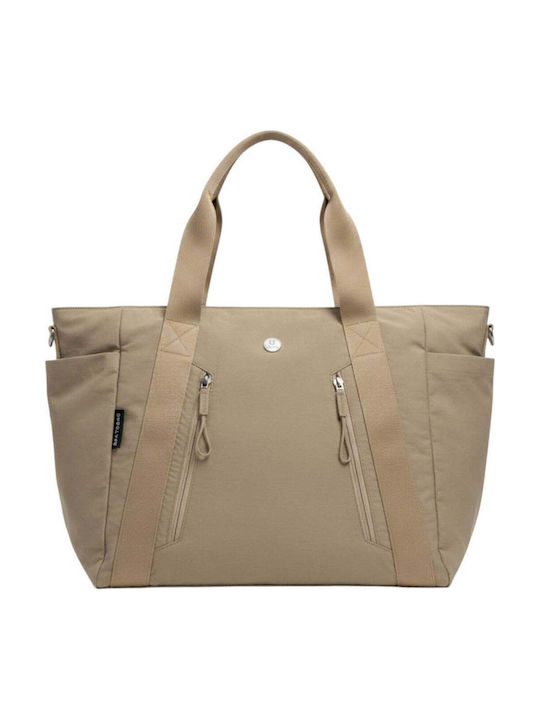 Fabric Women's Tote Bag Apricot