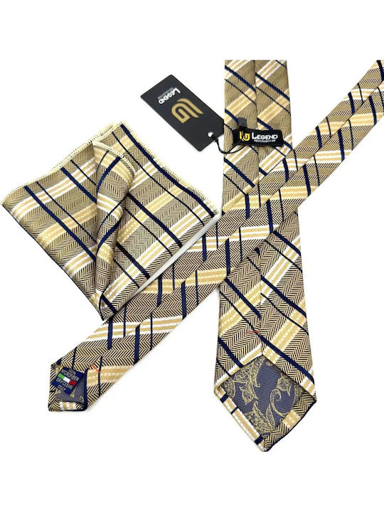 Legend Accessories Set Cravate Bărbați Tipărit Bej