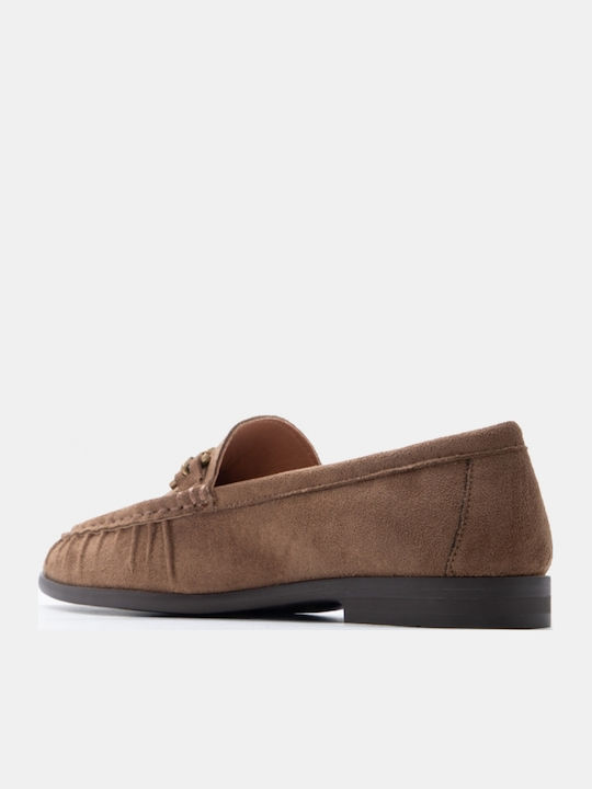 Women's Moccasins In Beige Colour