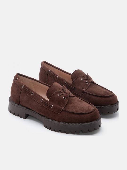 Women's Moccasins In Brown Colour