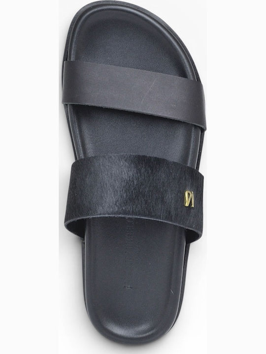 Damen Flache Sandalen Schwarz